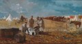 Día lluvioso en el campamento Pintor del realismo Winslow Homer